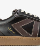 Hera Low Top Sneakers - Patent Chocolate Brown Leather