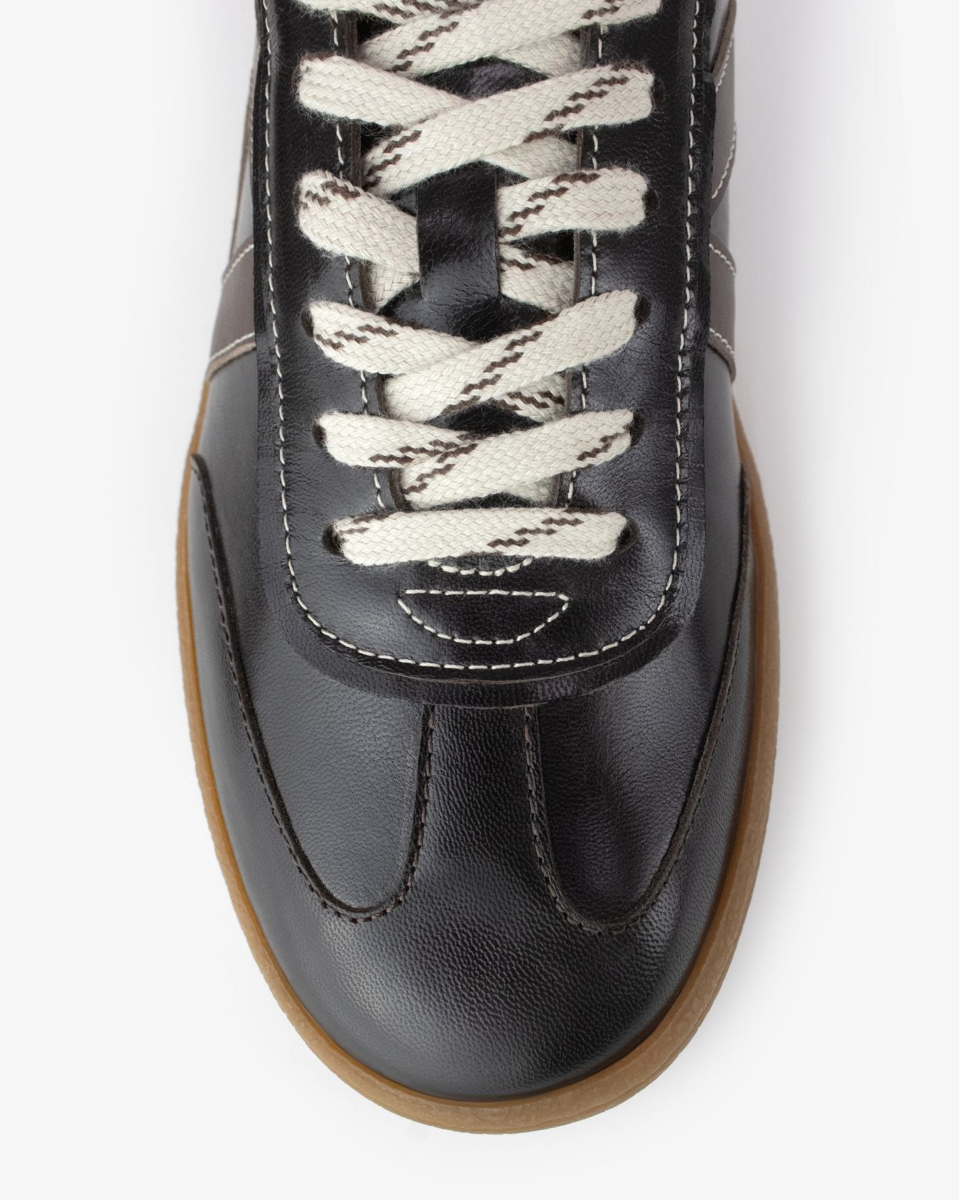 Hera Low Top Sneakers - Patent Chocolate Brown Leather