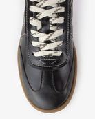Hera Low Top Sneakers - Patent Chocolate Brown Leather