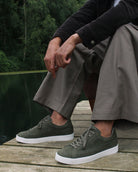 AW25 Limited Edition Olympus Low Top Sneakers - Khaki Nubuck Leather