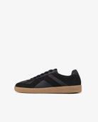 Leto Low Top Sneakers - Black Leather & Nubuck Leather