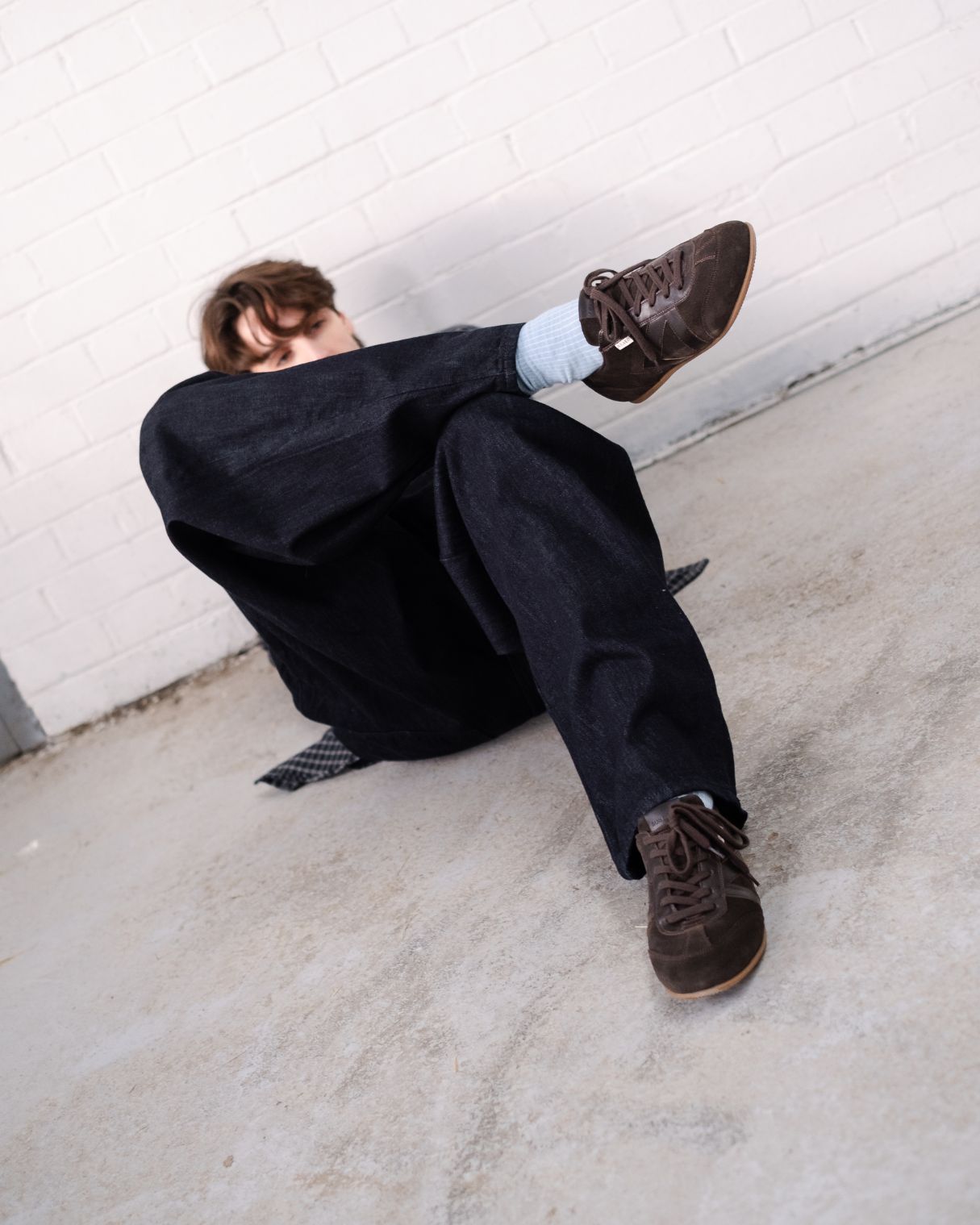Iris Low Top Sneakers - Chocolate Brown Suede & Leather