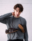 Iris Low Top Sneakers - Chocolate Brown Suede & Leather