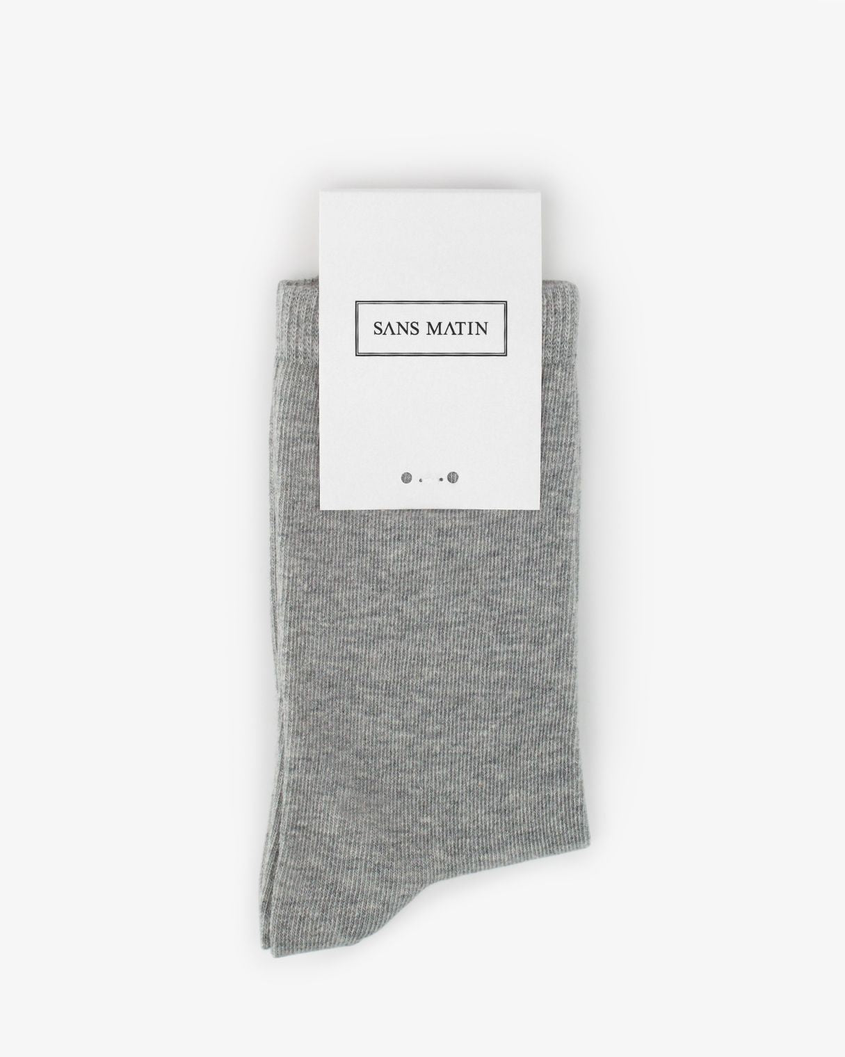 Organic Cotton Socks - Cool Grey