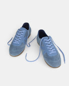 Iris Low Top Sneakers - Denim Blue Suede & Leather