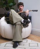 Nyx 02 Low Top Sneakers - Chocolate Brown Suede & Sky Blue Nubuck Leather