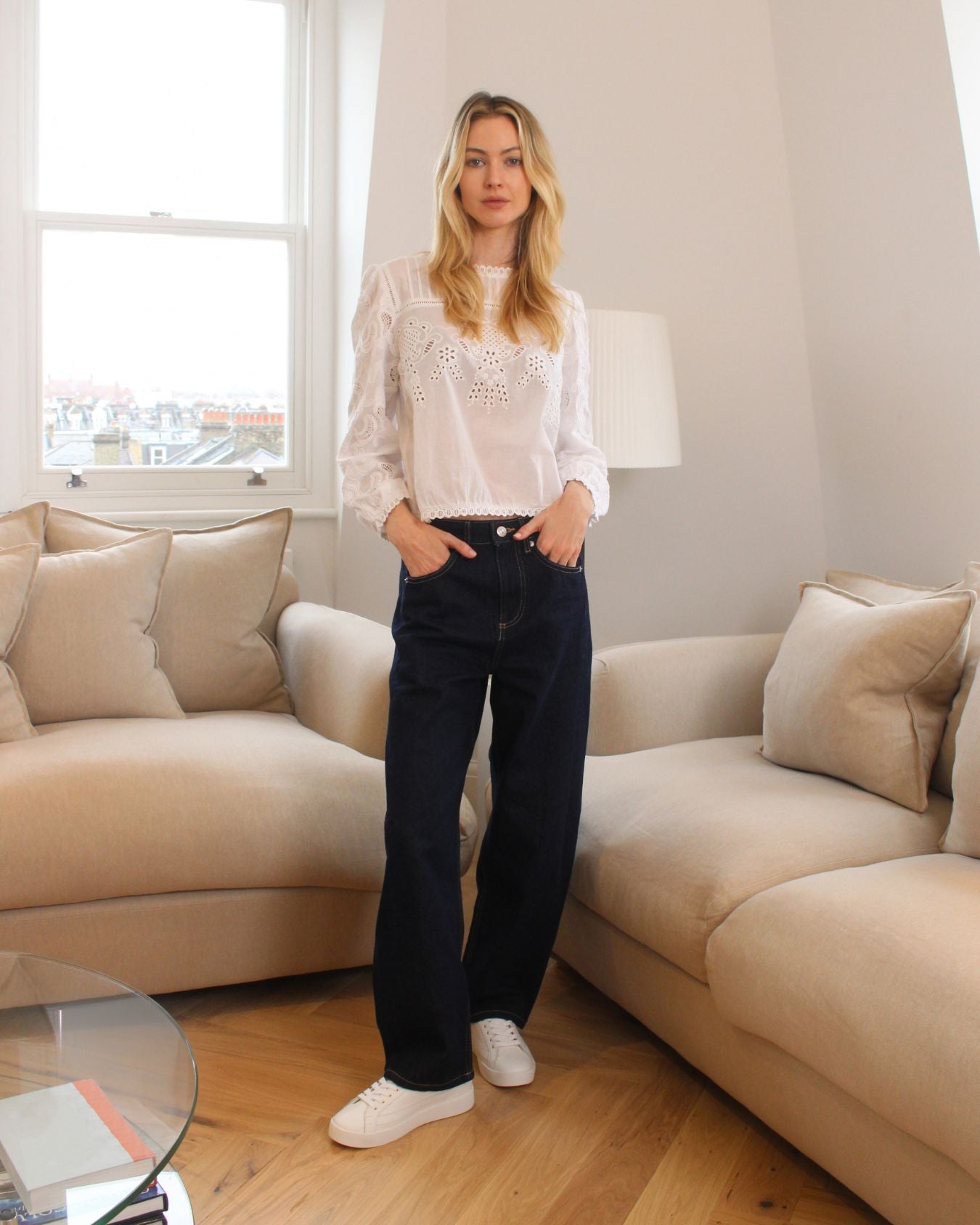 Olympus Low Top Sneakers - White Leather