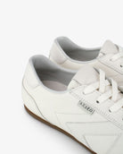 Iris Low Top Sneakers - Stone Pebbled Leather