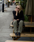 Leto Low Top Sneakers - Black Leather & Nubuck Leather