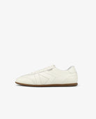 Iris Low Top Sneakers - Stone Pebbled Leather