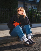 Hera Low Top Sneakers - Midnight Blue & Stone Leather