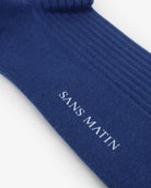 Organic Cotton Ribbed Socks - Royal Blue