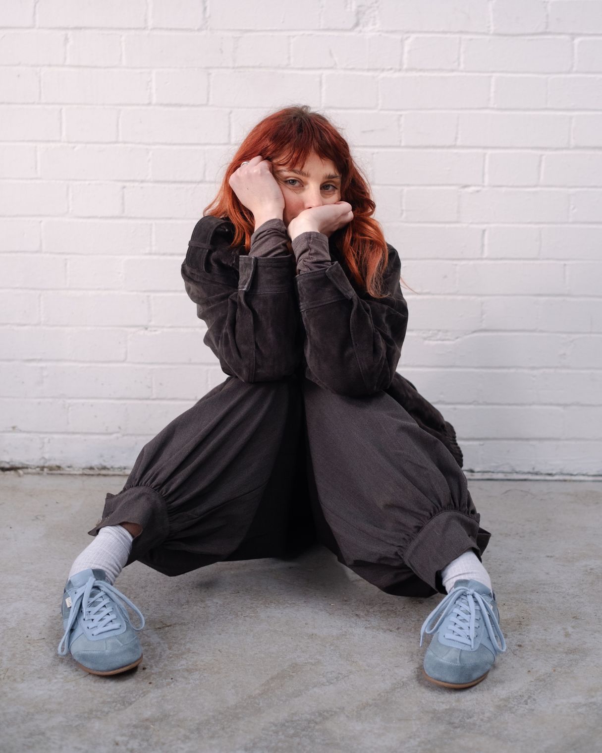 Iris Low Top Sneakers - Denim Blue Suede & Leather