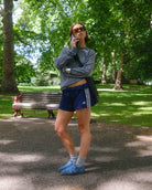Iris Low Top Sneakers - Denim Blue Suede & Leather