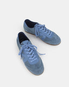 Iris Low Top Sneakers - Denim Blue Suede & Leather