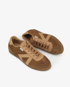 Iris Low Top Sneakers - Mocha Brown Suede & Leather