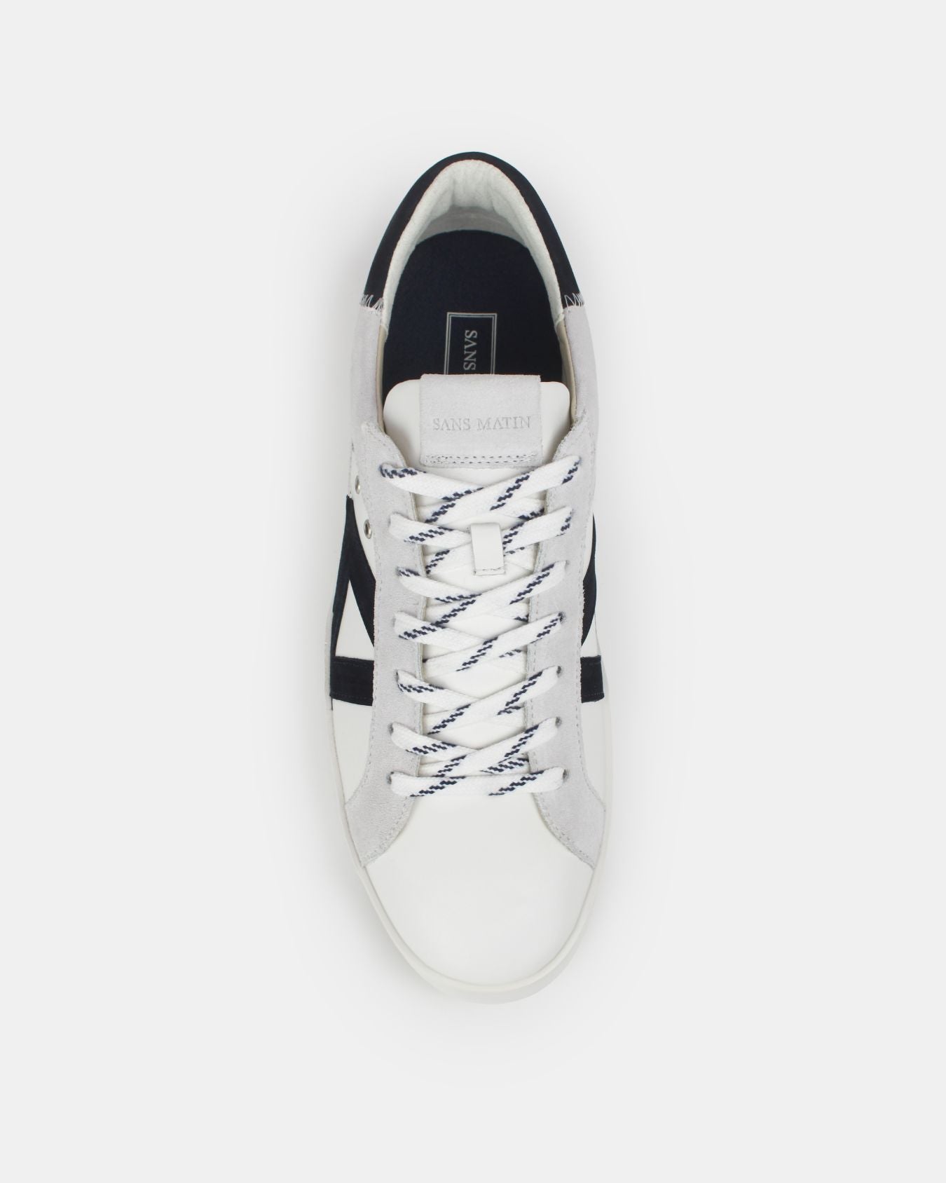 Nyx 03 Low Top Sneakers - Grey Suede & Midnight Blue Nubuck Leather