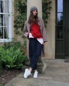 AW25 Limited Edition Gaia Platform Sneakers - Stone, Red & Grey Leather