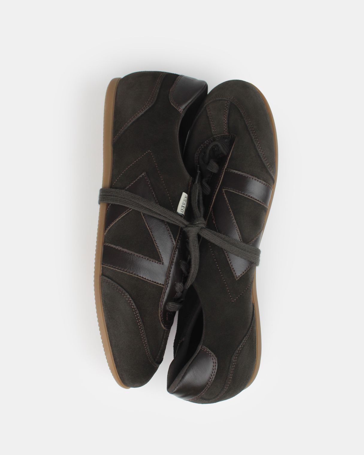 Iris Low Top Sneakers - Chocolate Brown Suede & Leather