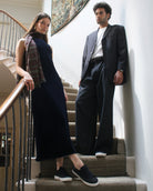 Olympus Low Top Sneakers - Midnight Blue Nubuck Leather