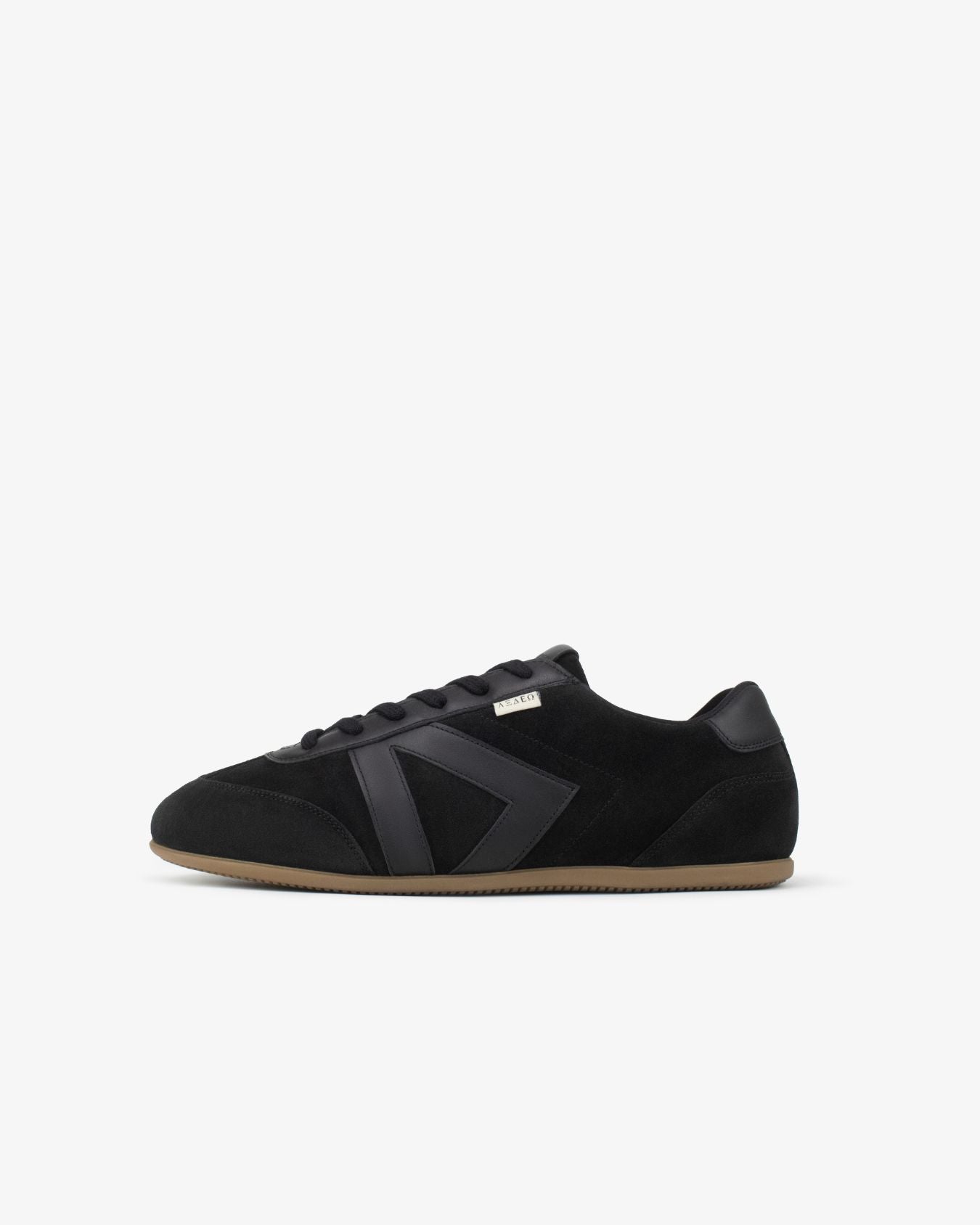 Iris Low Top Sneakers - Black Suede & Leather