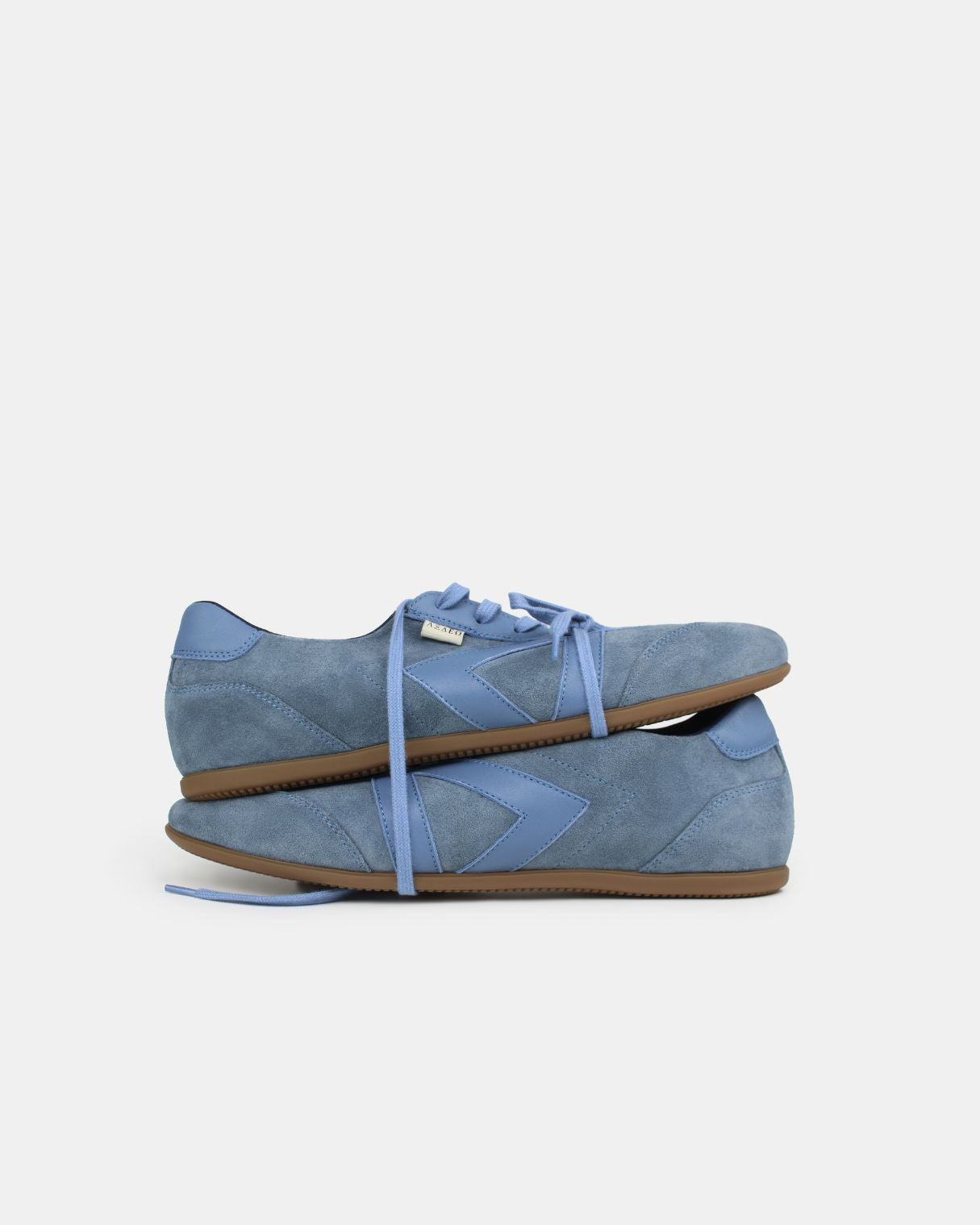 Iris Low Top Sneakers - Denim Blue Suede & Leather