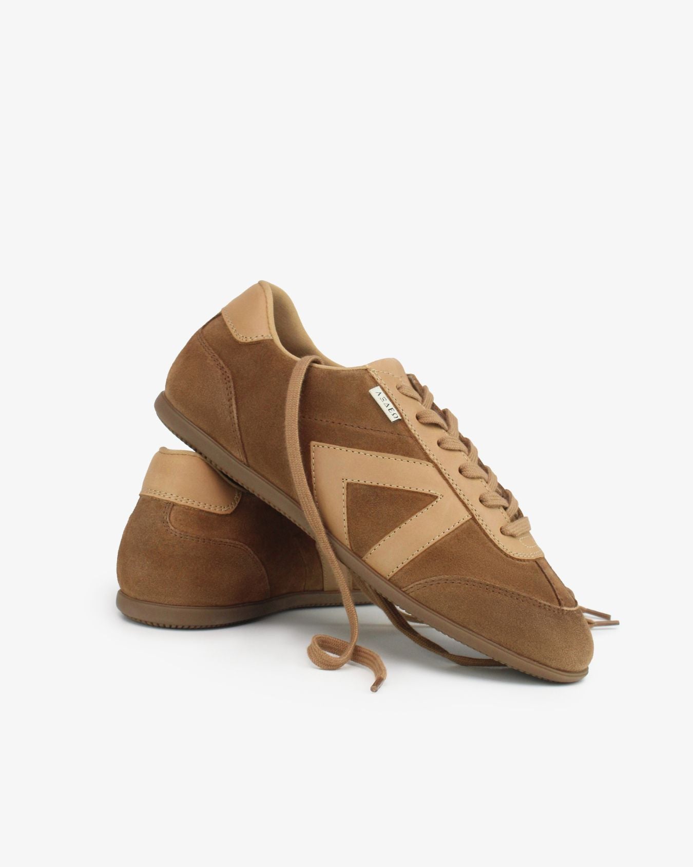 Iris Low Top Sneakers - Mocha Brown Suede & Leather