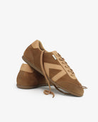 Iris Low Top Sneakers - Mocha Brown Suede & Leather