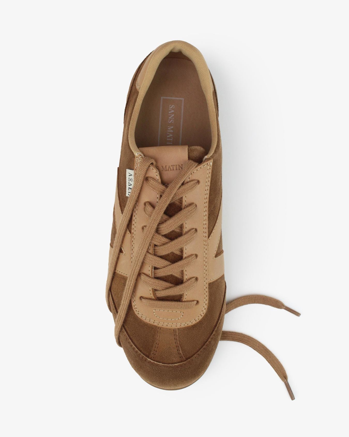 Iris Low Top Sneakers - Mocha Brown Suede & Leather