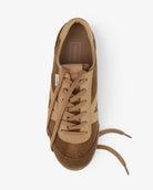 Iris Low Top Sneakers - Mocha Brown Suede & Leather