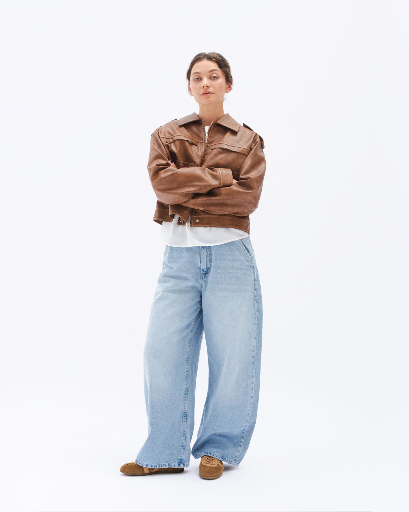 Iris Low Top Sneakers - Mocha Brown Suede & Leather