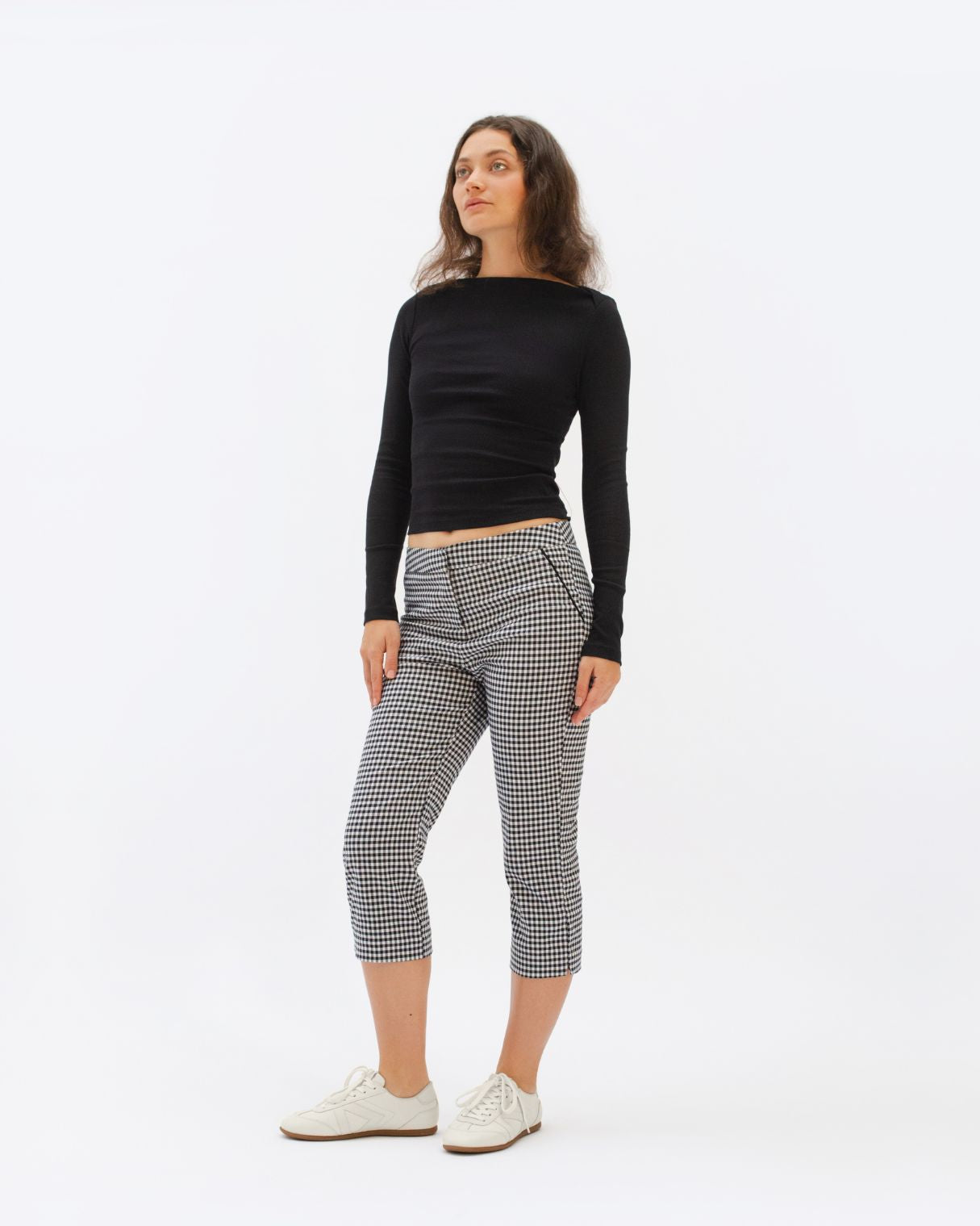 Iris Low Top Sneakers - Stone Pebbled Leather