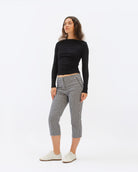 Iris Low Top Sneakers - Stone Pebbled Leather