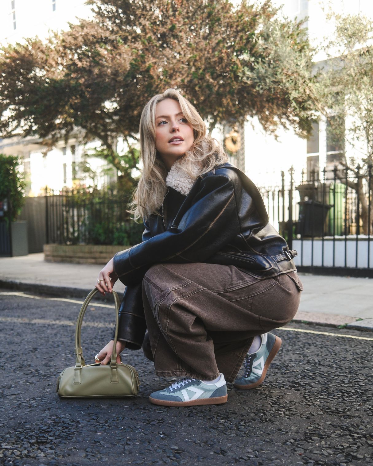 Hera Low Top Sneakers - Soft Teal Leather & Denim Blue Suede