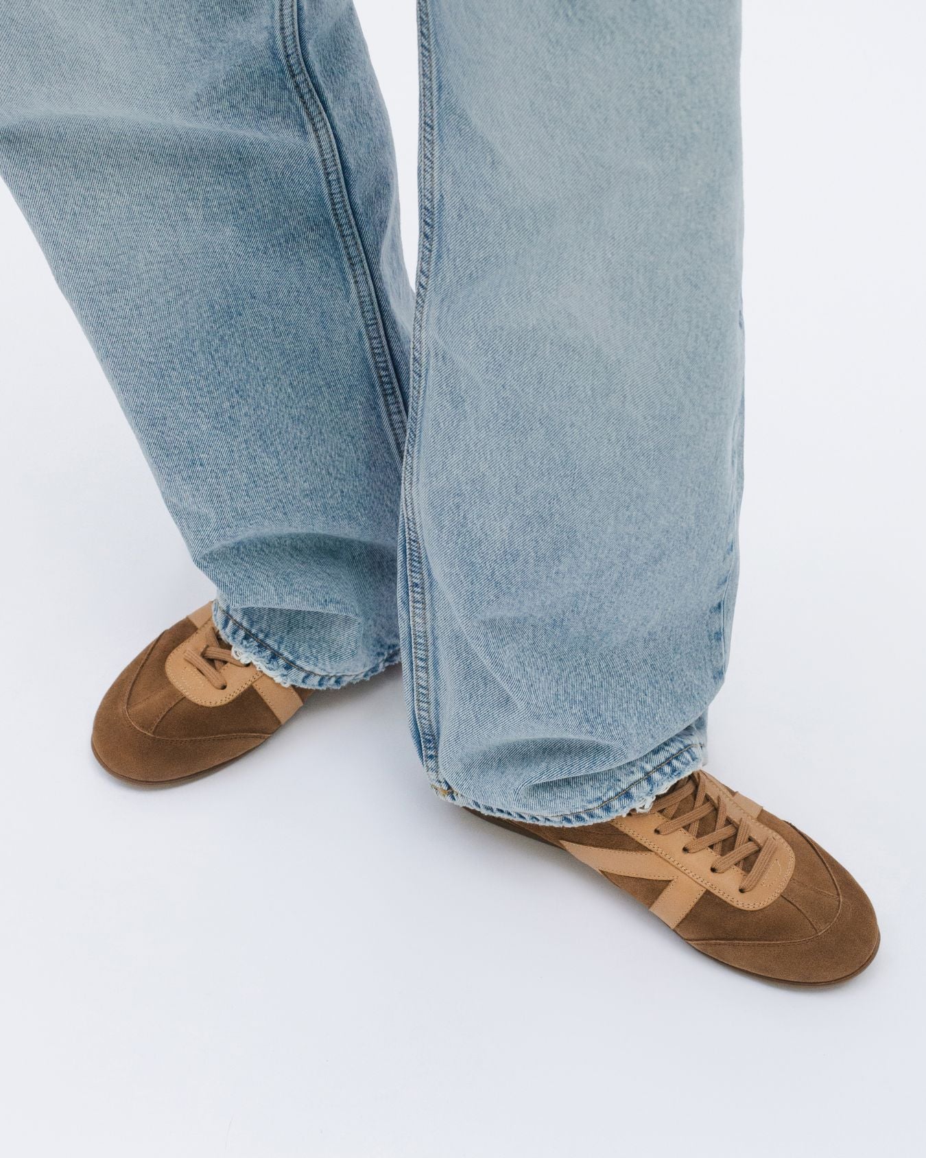 Iris Low Top Sneakers - Mocha Brown Suede & Leather