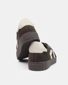 AW25 Limited Edition Helios Low Top Sneakers - Chocolate Corduroy & Stone Pebbled Leather