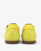 Iris Low Top Sneakers - Lemon Yellow Pebbled Leather