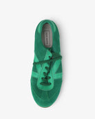 Iris Low Top Sneakers - Jade Green Suede & Leather