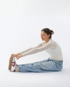Iris Low Top Sneakers - Silver & Burgundy Leather