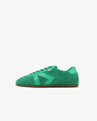 Iris Low Top Sneakers - Jade Green Suede & Leather