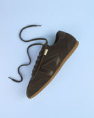 Iris Low Top Sneakers - Chocolate Brown Suede & Leather