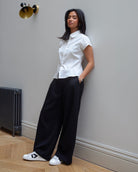 Nyx 03 Low Top Sneakers - Grey Suede & Midnight Blue Nubuck Leather