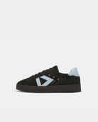 Nyx 02 Low Top Sneakers - Chocolate Brown Suede & Sky Blue Nubuck Leather