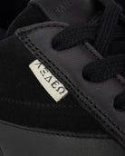 Iris Low Top Sneakers - Black Suede & Leather