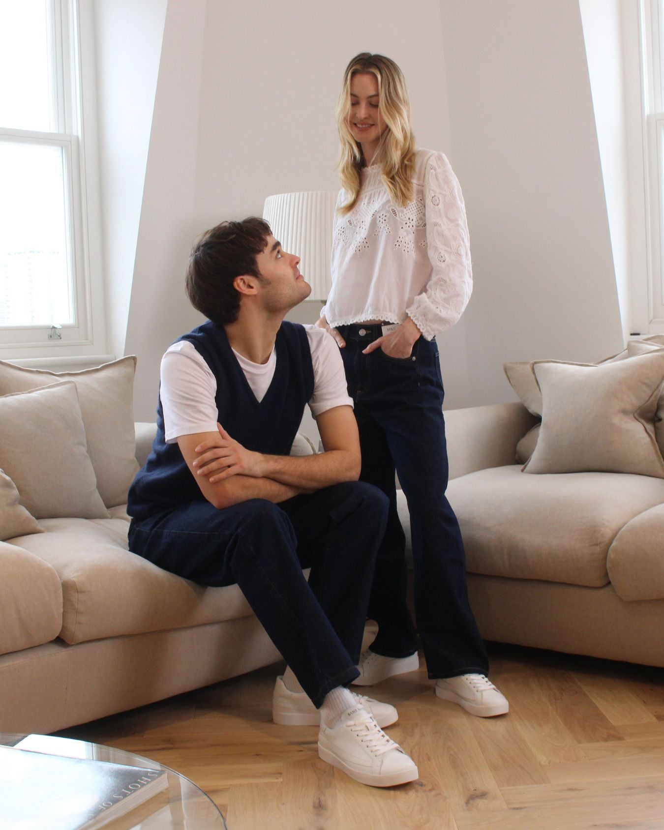 Olympus Low Top Sneakers - White Leather