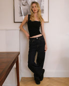 Olympus Low Top Sneakers - Black Nubuck Leather