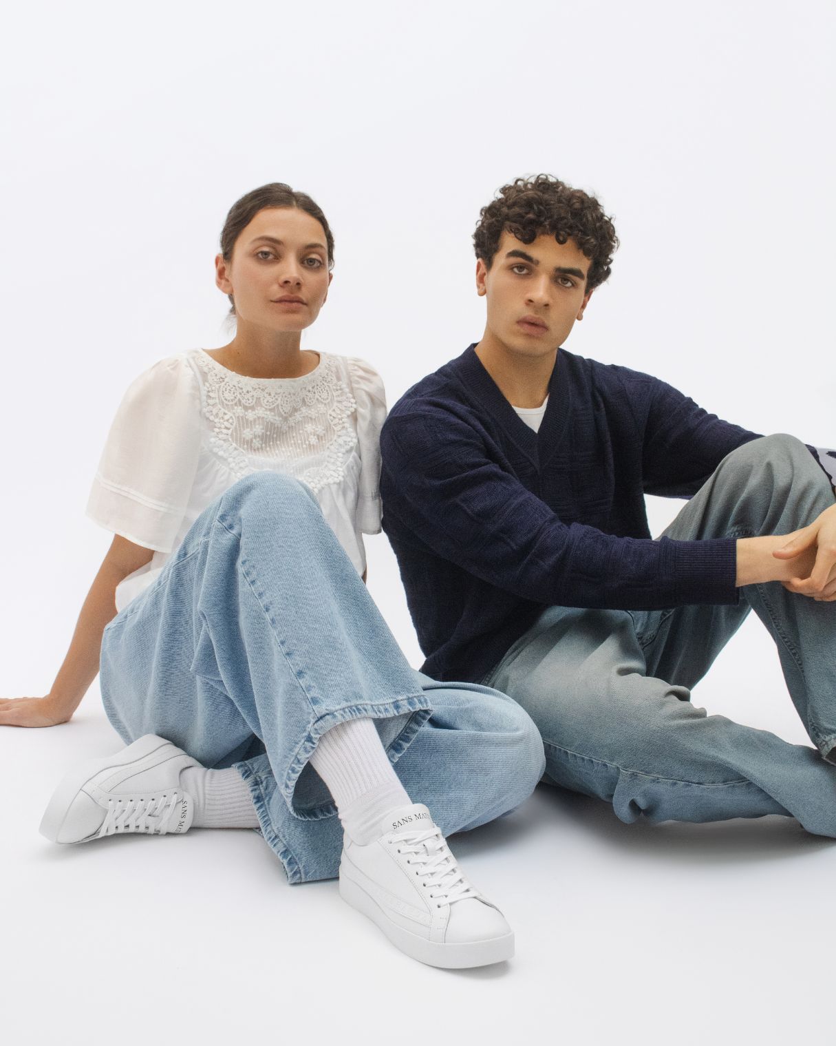 Olympus Low Top Sneakers - White Leather