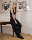 Olympus Low Top Sneakers - Black Nubuck Leather