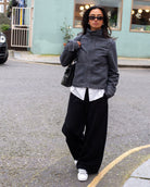 Nyx 03 Low Top Sneakers - Grey Suede & Midnight Blue Nubuck Leather