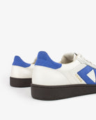 Hera Low Top Sneakers - Patent Stone Leather & Cobalt Blue Suede